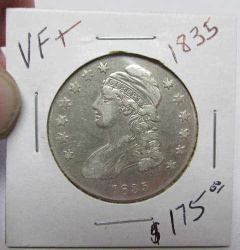 Authentic 1835 United States Bust Half Dollar with NO RESERVE