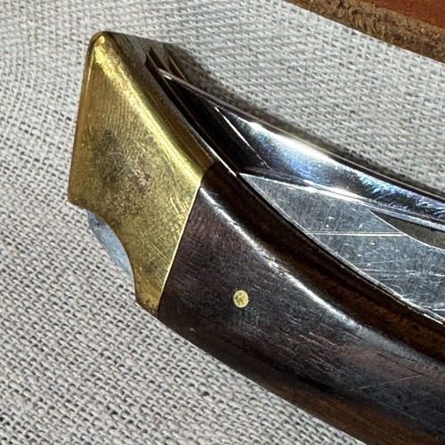 Vintage Browning 3 Blade Model 503 (?) Sportsman Pocket Knife Japan w/Sheath - Picture 23 of 24