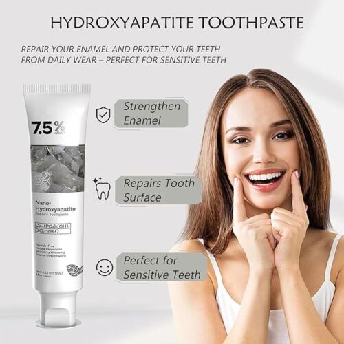 2 Stück Ceelike Hydroxylapatit Zahnpasta Zahnschmelz Reparatur & frischer Minzgeschmack 4,23 Oz. - Bild 8 von 14