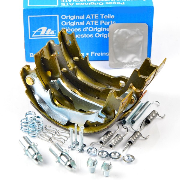 ATE 03.0137-3026.2 Bremsbacken + Federnsatz Nachsteller FüR Hyundai I20 KIA Soul-image
