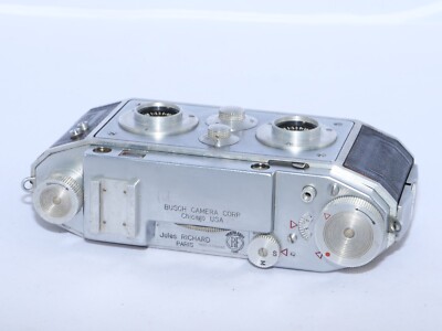 Busch Veriscope F40 3D Stereo Film Camera. Berthiot 40mm lenses
