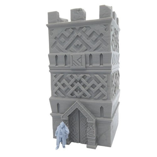 Fantasy AoS Zwergturm Warhammer D&D 3D gedruckte Landschaft Tischplatte Gelände LOTR - Bild 3 von 5