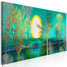 ABSTRACT TREES SUN Canvas Print Framed Wall Art Picture Photo Image a-A-0427-b-a
