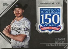2019 Topps Update TREVOR STORY 150th Anniversary Commemorative Patch ROCKIES