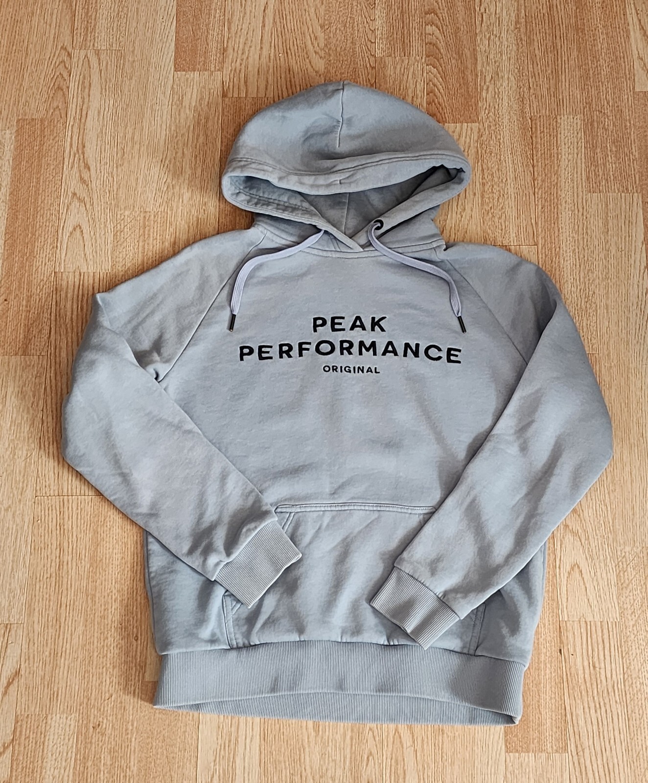 Peak Performance Original Blue Pullover Hoodie Si… - image 1