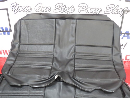 1970 Mustang Coupe Rear Seat Standard Upholstery Set Black UP221 - Foto 2 di 6