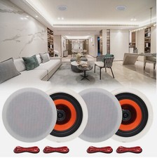 Herdio 6.5'' Bluetooth Ceiling Speakers 600W 4 Speakers Wall Amplifier Receiver