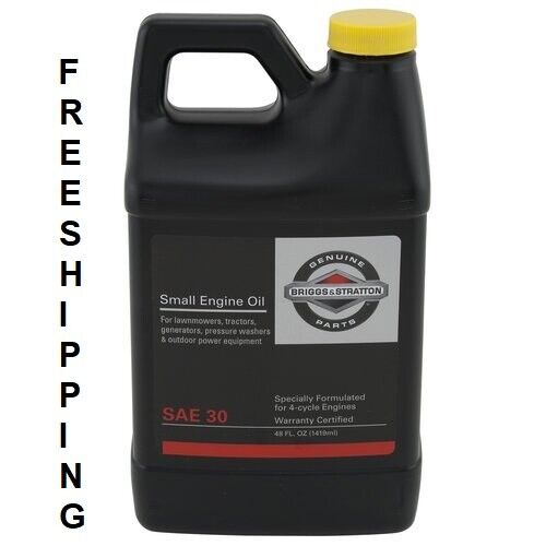 Briggs & Stratton 4-Cycle SAE 30 Small Engine Oil, 48 oz Bottle Free Shipping