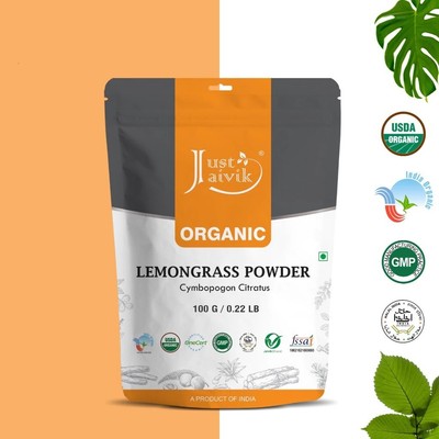 Organic Lemongrass Powder 100Gram | USDA Organic Certified | Halal C