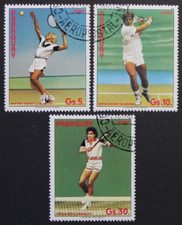 Paraguay: Michel n. 3962-3964 "Tennista" del 1986, timbrato