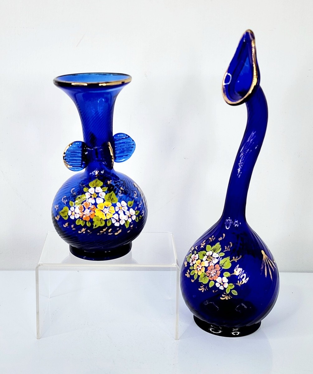 【USED】  テネラ　花瓶　ベース　VASE Rare Antique Persian Tear Catcher Rose Water Sprinckler Swan Glass