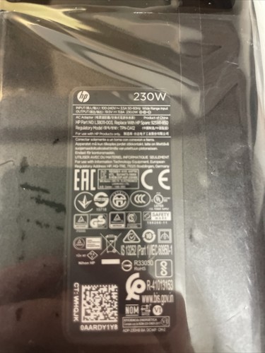 Genuine OEM HP 230W 19.5V 11.8A AC Power Adapter 925141-850 - Picture 5 of 5