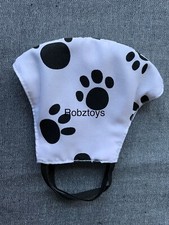 Face Mask triple Layer Washable Cloth Dog/cat Animal Black Paws