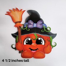 HALLOWEEN PUMPKIN WITCH cute boy girl premade paper piecing 3D die cut by Rhonda