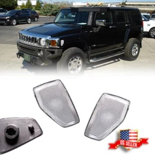 For 05/06-10 Hummer H3/09-10 H3T Clear Front Fender Side Marker Lights Housing