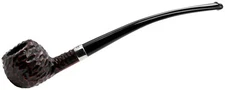 Peterson Semi Bent Prince Tavern Pipe - A Small Churchwarden in a Rustic Finish