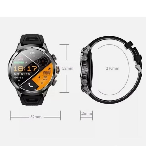 4G Android 8.1 SMARTWatch 128GB 1,95" ekran dotykowy HD Obrotowa kamera, GPS, 1990mAh - Zdjęcie 4 z 23