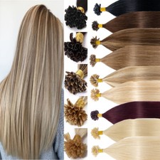 200G 200S Fusion Pre Bonded Keratin Nail U Tip Remy Human Hair Extensions THICK