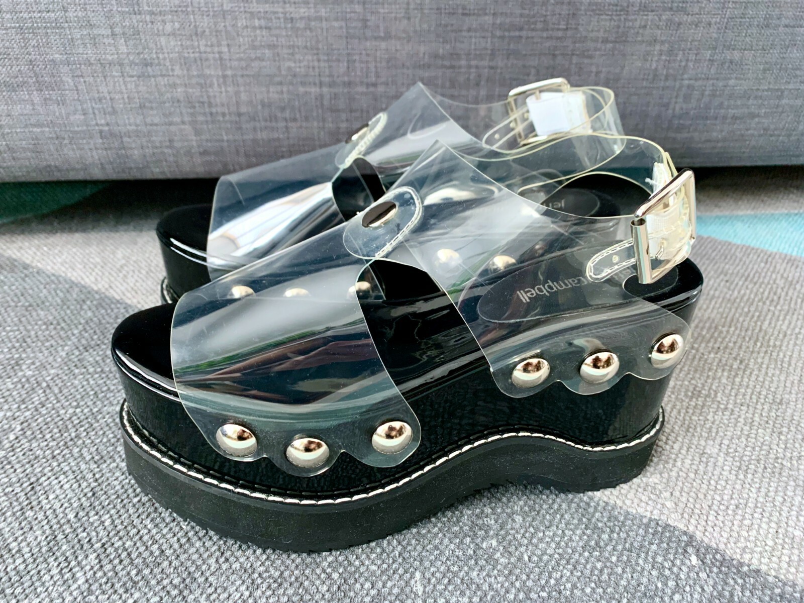 JEFFREY CAMPBELL Y2K Platform Studded Sandals - UK size 4 RRP £129 image 6