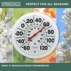 Springfield Indoor Outdoor Big and Bold Dial Thermometer, Wireless Thermometer w