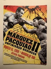 Signed Manny Pacquiao-Juan Manuel Marquez II 2008 Official Program w/ JSA Cert