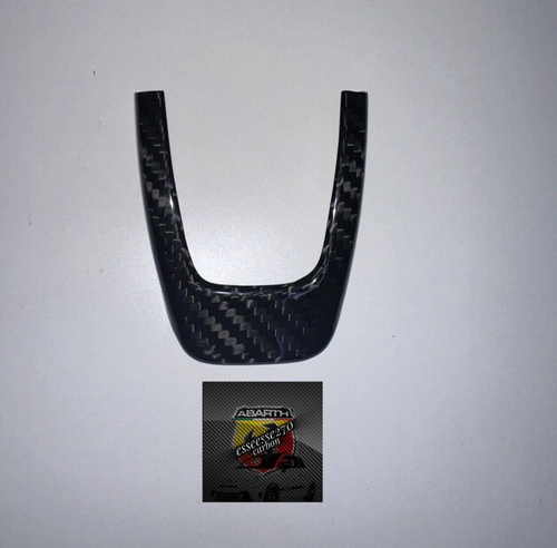 Cover Parte inferiore Volante in VERO CARBONIO Fiat Abarth 500 595 695 Pre Rest - Foto 4 di 7