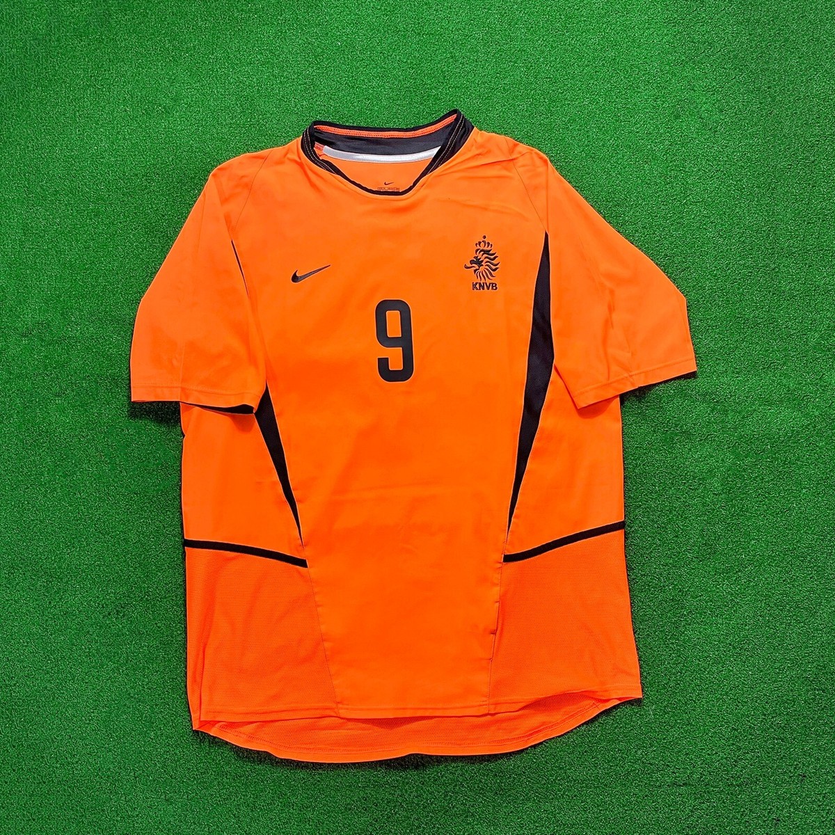 2002 Netherlands Home Ruud van Nistelrooy #9 Vintage Football