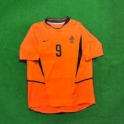 2002 Netherlands Home Ruud van Nistelrooy #9 Vintage Football