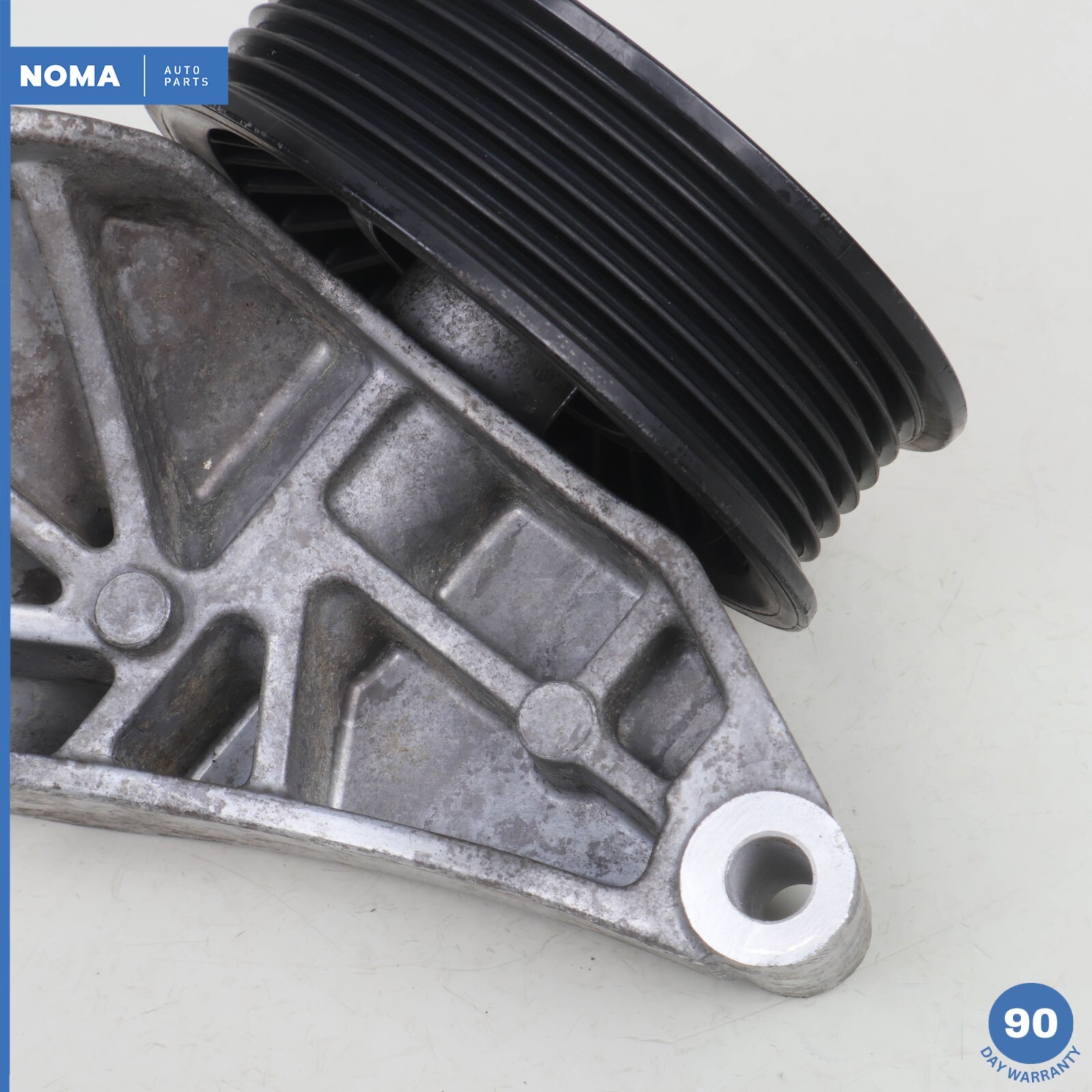 2014 Jaguar X152 F-Type Engine Lower Belt Idler Pulley Bracket w/ Pulley OEM 68k