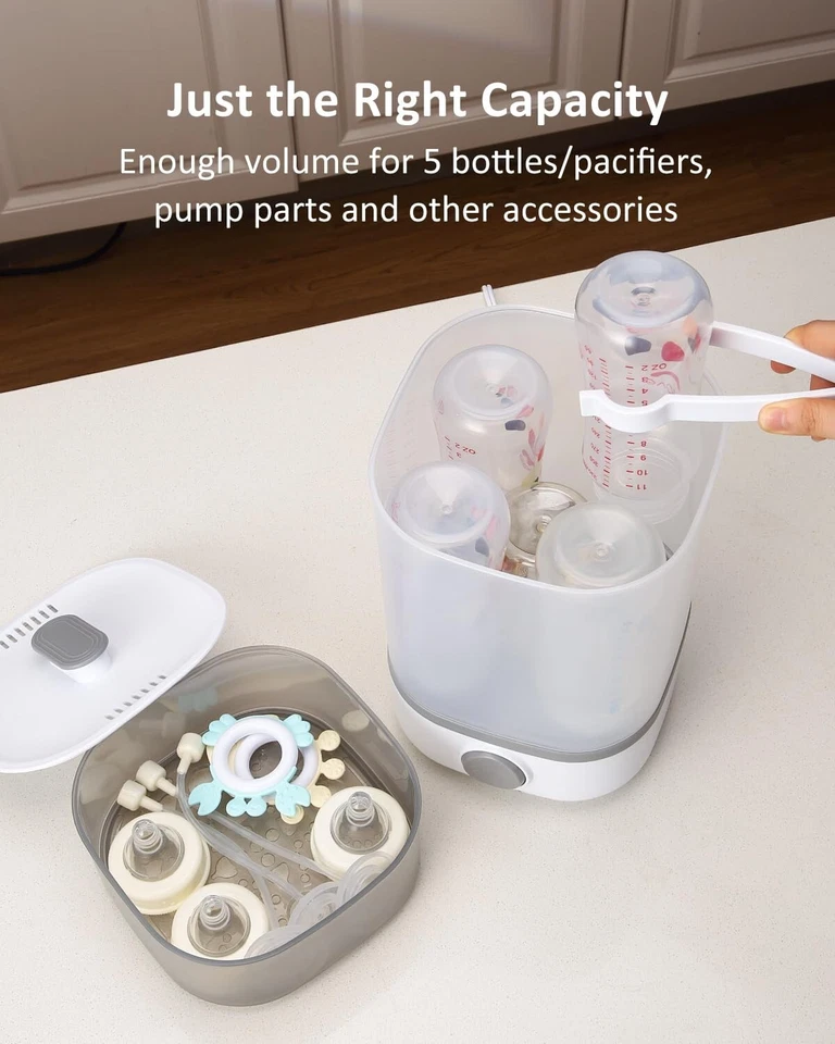 Esterilizador de biberones,y secadora de biberones desinfectante eléctrico vapor Foto 2 de 4