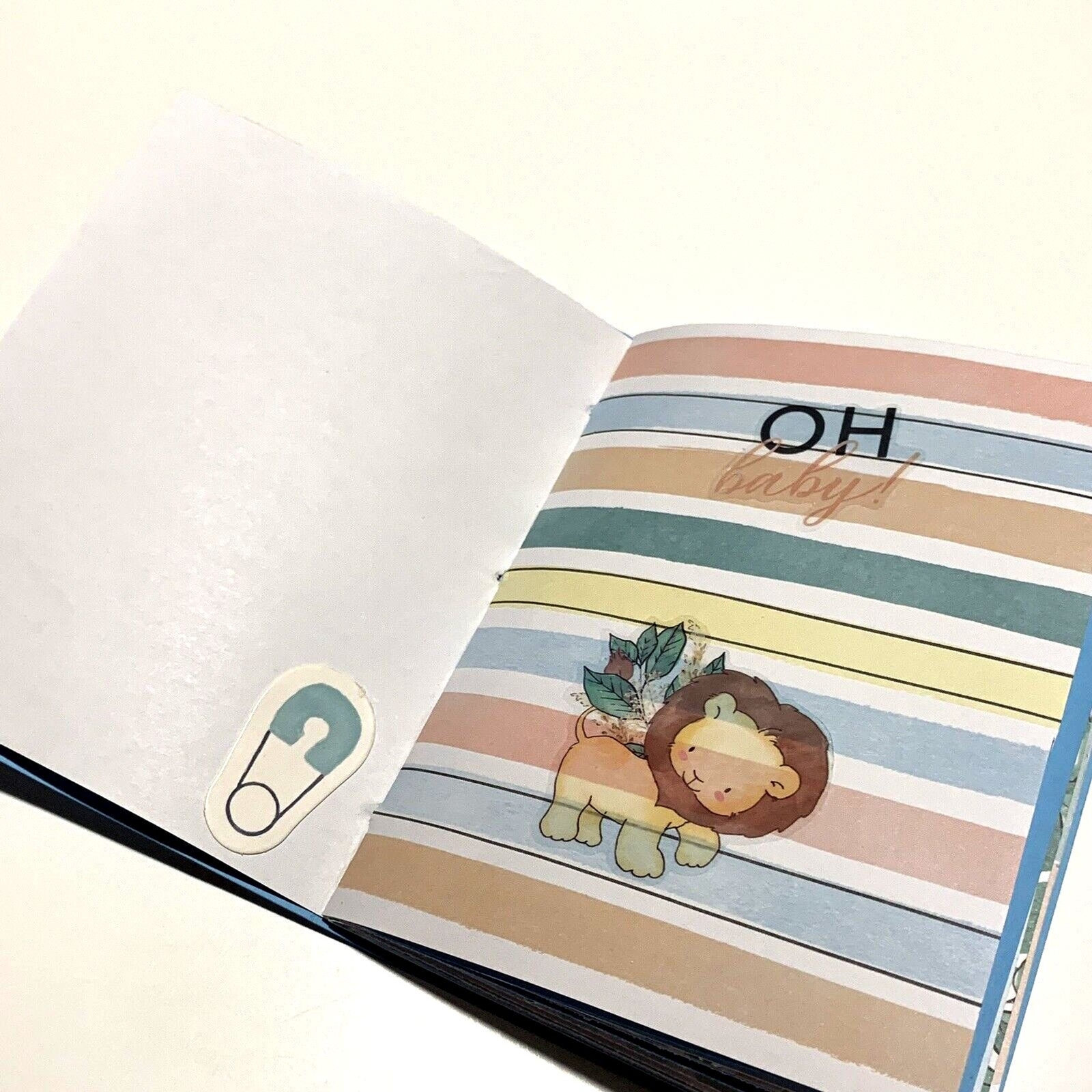 Handmade Baby Book Junk Journal Photo Album Journaling 4.25" x 5.75" 40 pages