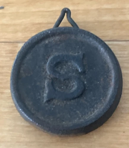 Antique Clock Letter S Weight--Free Ship