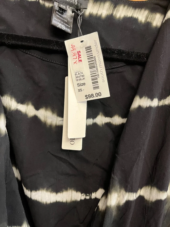 Traje de una pieza Olivaceous para mujer negro blanco South Moon talla XS Foto 3 de 4