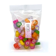 Taiki Hana Komon Japanese Hard Rock Sugar Candy Floral Flower Design 5.28oz