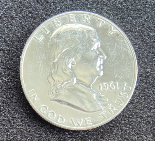 1961 (P) Proof Franklin 90% Silver Half Dollar Uncirculated US Mint