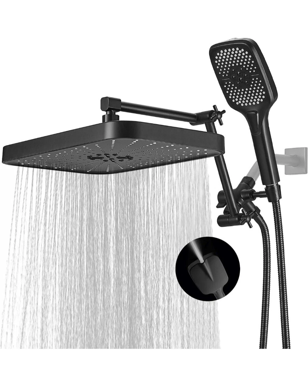 14 Inch Shower Head With Handheld, High-Pressure Rain/Rainfall Shower Heads With