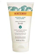 Burt's Bees Natural Acne Solutions Deep Cleansing Scrub Sealed - 4 oz / 113.3g