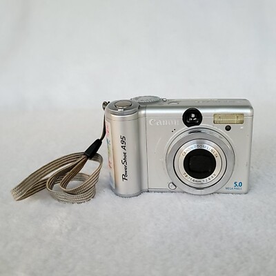 Canon PowerShot A95 Digital Camera Silver 5.0 Mega Pixels 12x Zoom
