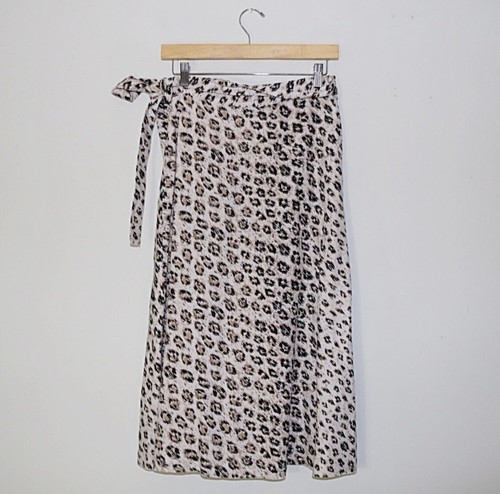 NWT! Joie Collen Linen Leopard Print Skirt Size: 2 - Picture 4 of 9