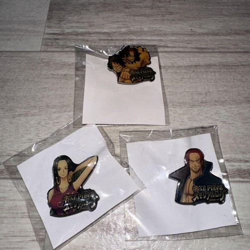 One Piece Character Metal Pins Set Luffy Ace Hancock Shanks eBay