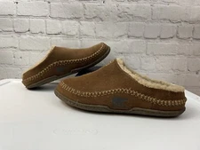 Sorel FALCON RIDGE Slipper Men Sz 6 Shearling Lining NY1801-251 Fits Woman 7.5