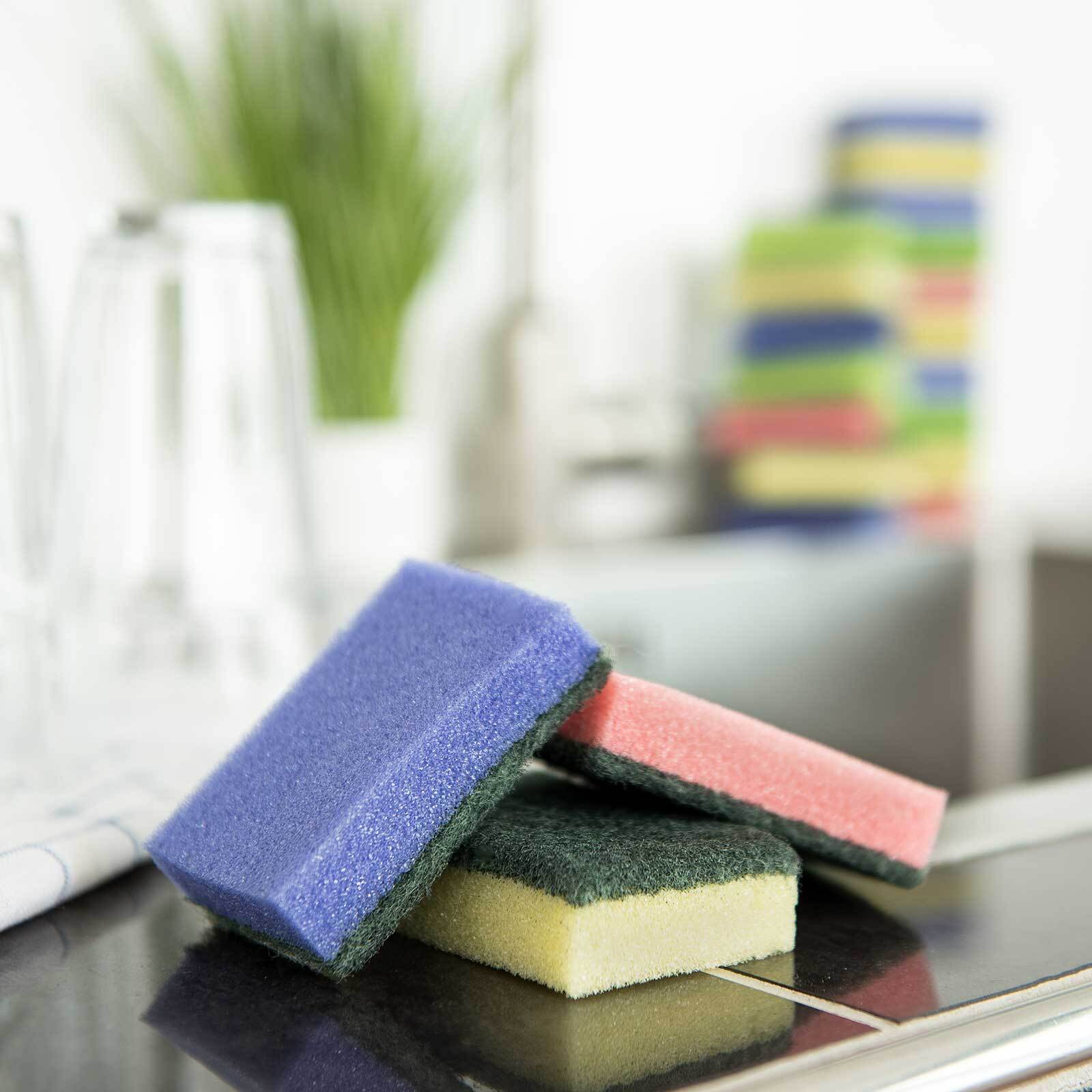 6x Temperatur-Schwämme Mit Halter - Kratzfrei Putzen