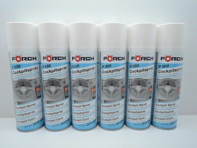 6x FÖRCH COCKPITSPRAY COCKPITPFLEGE REINIGER FAHRZEUG PFLEGE PFLEGESPRAY