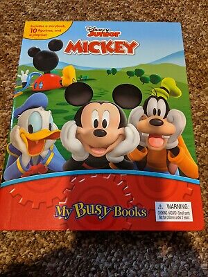 Disney Mickey Mouse Clubhouse My Busy Books w/10 Figures