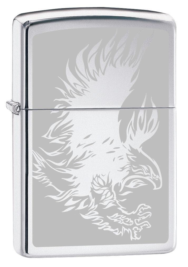Zippo Eagle with Talons, Engraved Lighter, High Polish Chrome NEW IN BOX