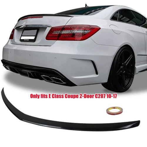 For 10-2017 Mercedes-Benz E-Class W207 C207 Coupe Gloss Black Rear Trunk Spoiler