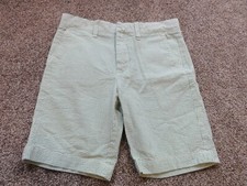  BOY CREWCUTS GREEN STRIPED SEERSUCKER SPRING SUMMER EASTER DRESS SHORTS SZ 10