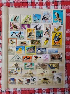 42 timbres oiseaux lot C 16