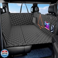 XL Dog Car Back Seat Cover for Trucks, Truck Bed Extender with 6 Foldable Boa