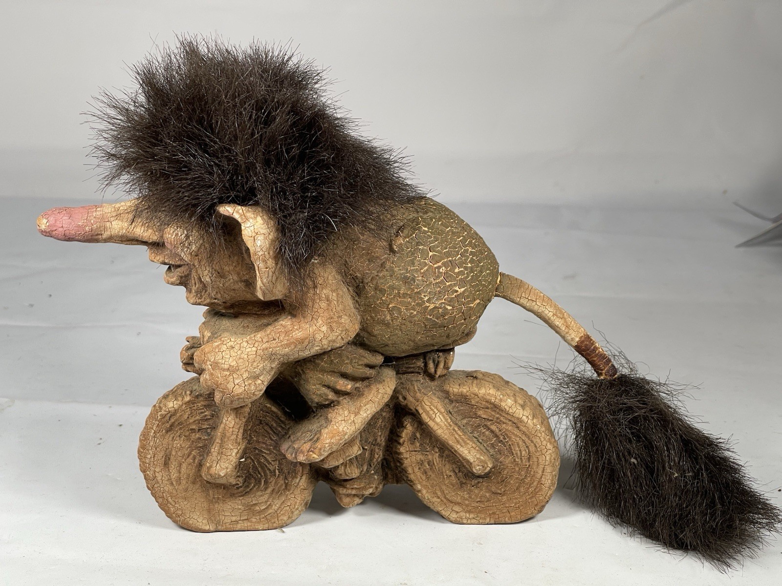 Nyform Troll 251 Handmade Troll Magic Ghome Figure Cyclist B